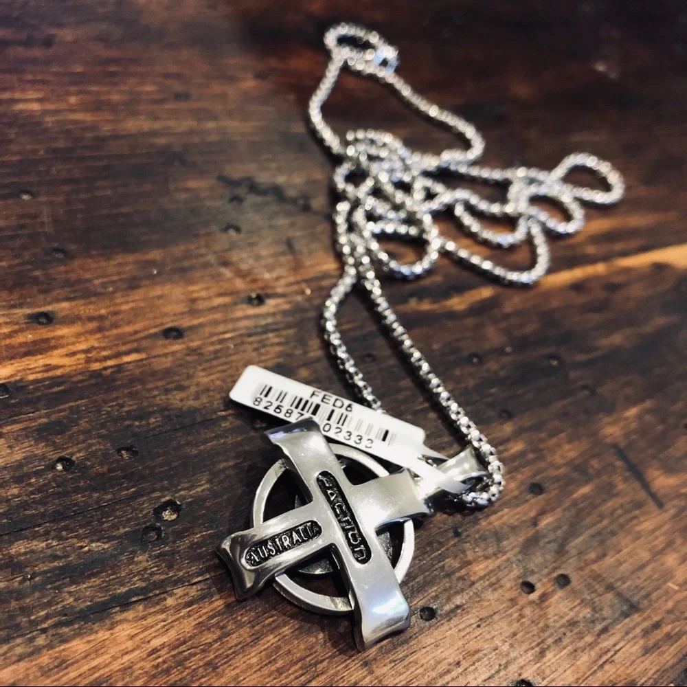 BICO Cross Pendant with Sterling Silver Necklace.